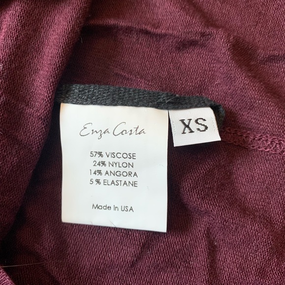 Sleeveless turtleneck, burgundy, xs - Picture 3 of 3